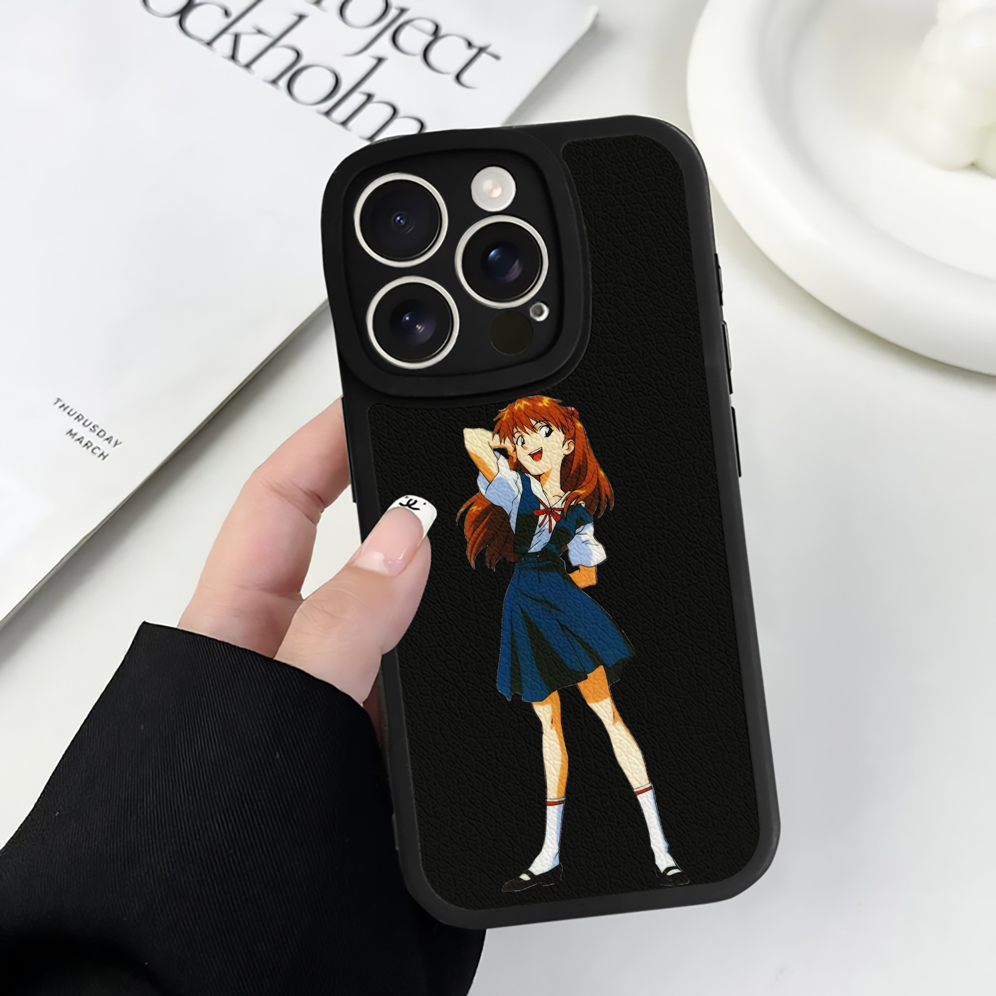 （画像用） EVA 新世紀エヴァンゲリオン 【iPhone 16シリーズ対応】シリコンスマホケース（レザー調） 材質：シリコン